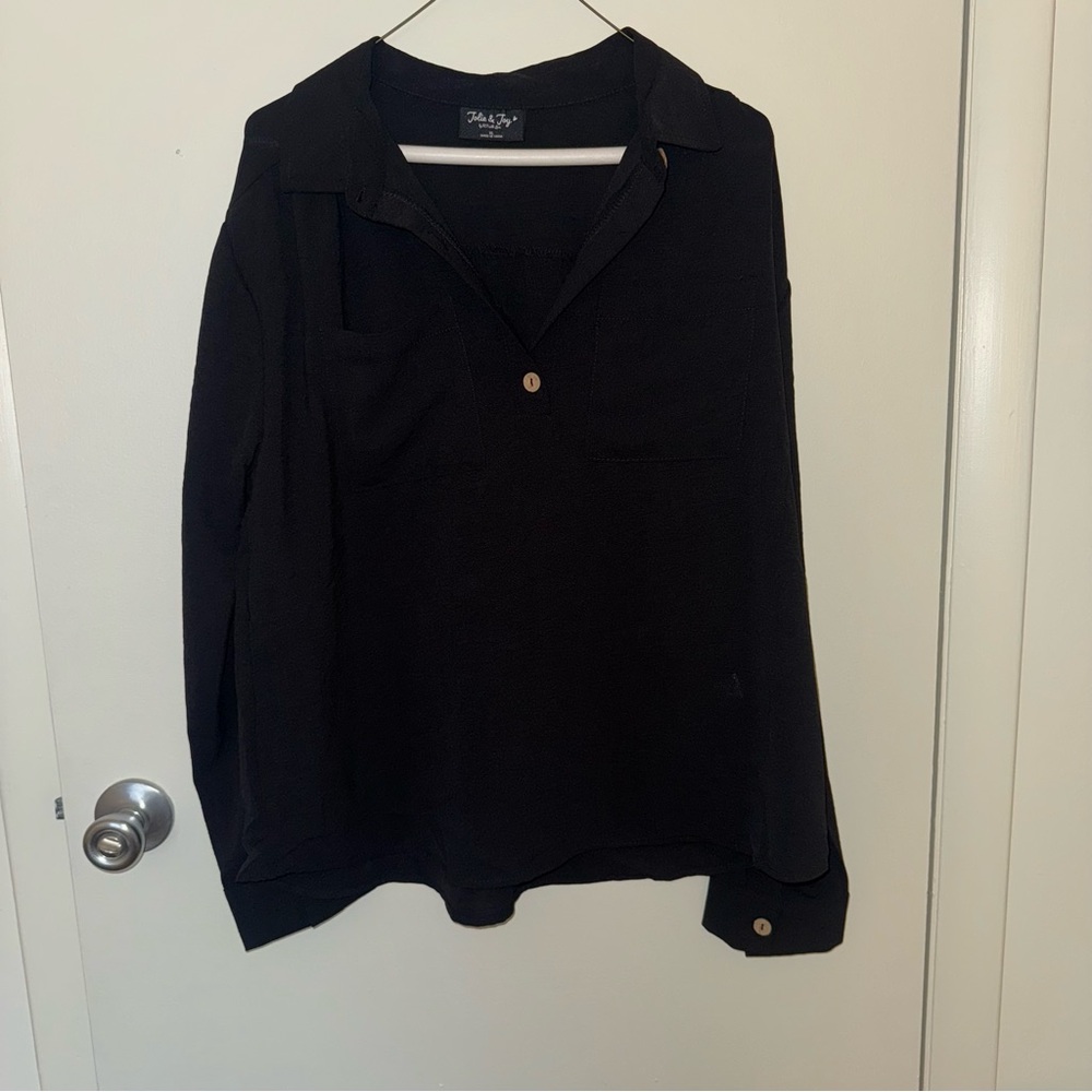 Black Button-Up Shirt